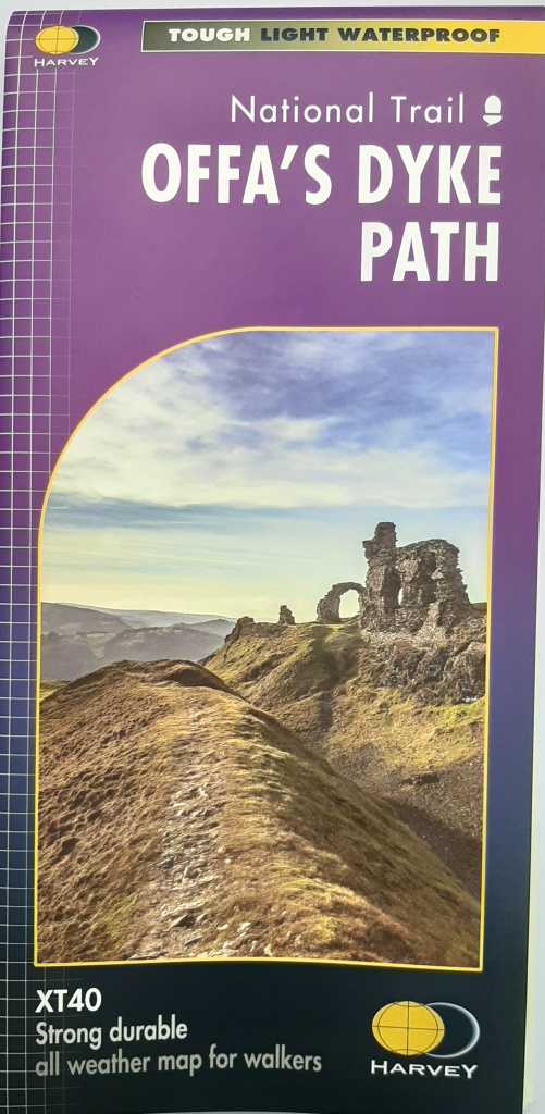 Offa’s Dyke Path strip map by Harvey Maps with free copy of the